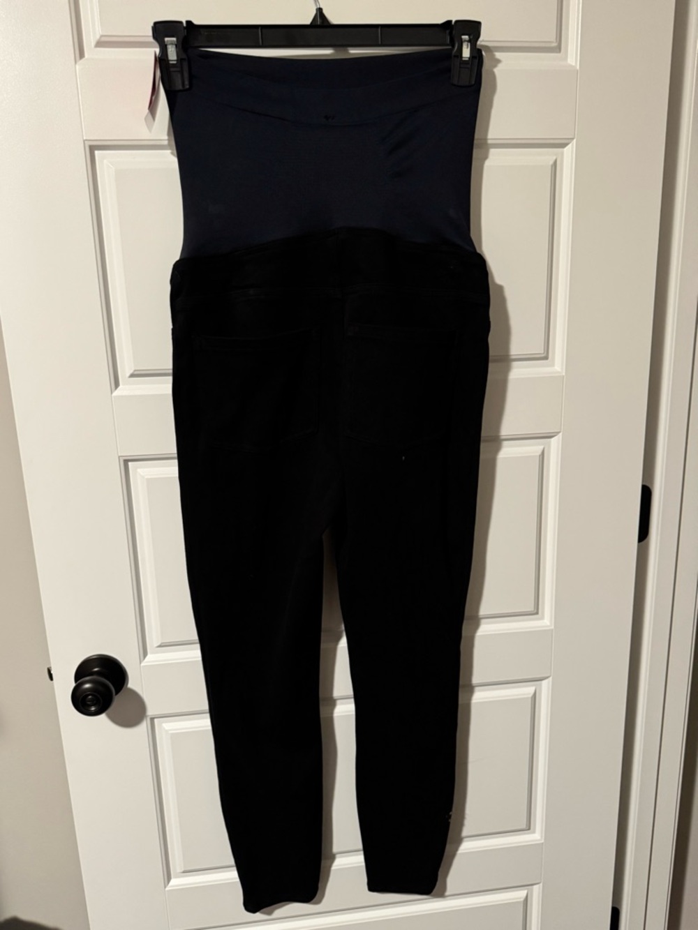 NWT Spanx Mama Jean-Ish Maternity Ankle-Length Leggings, Black, Size Large